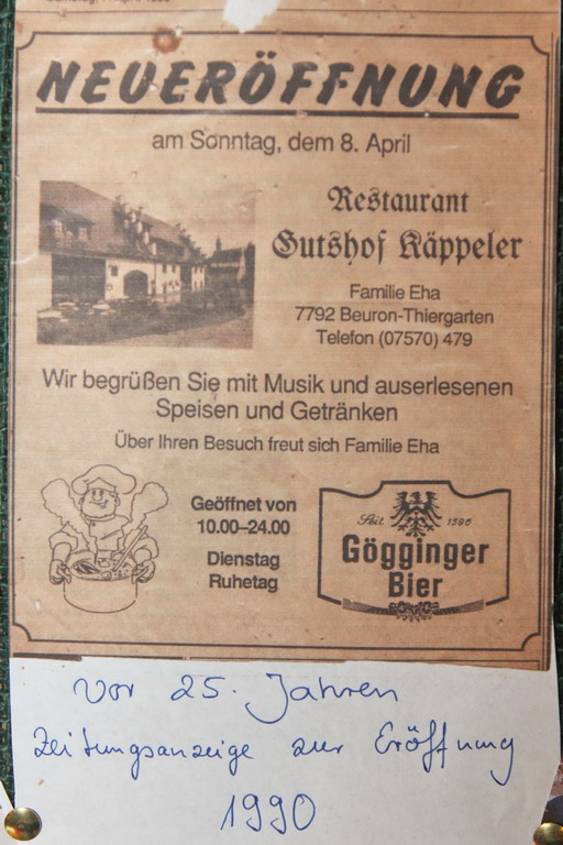 25 Jahre Betriebsjubilaum Restaurant Kaeppeler Hof